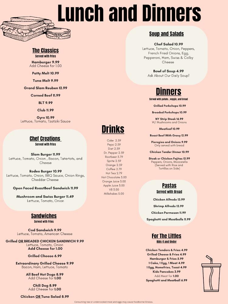 Grand Slam Restaurant Menu image 2