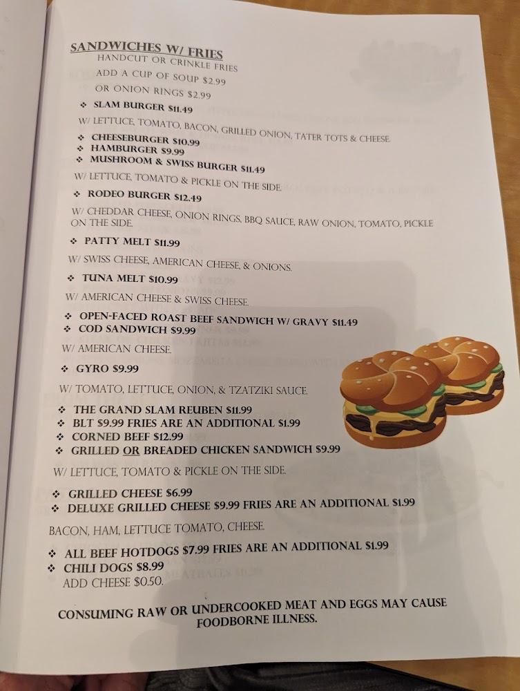 Grand Slam Restaurant Menu image 4